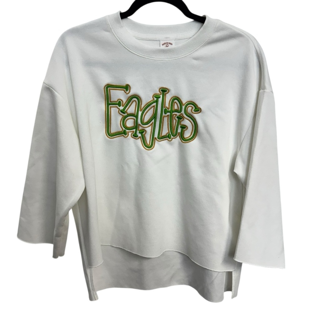 Women’s Eagles Graphic Cropped Sweatshirt Size M‎ *2241